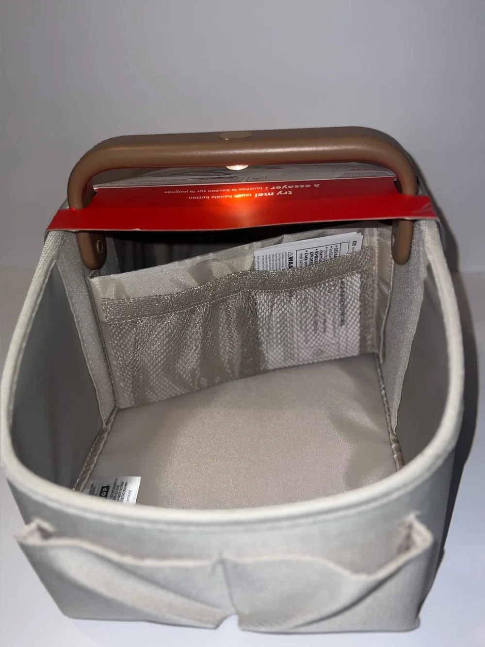 Skip Hop Light-Up Diaper Caddy- “Oat”